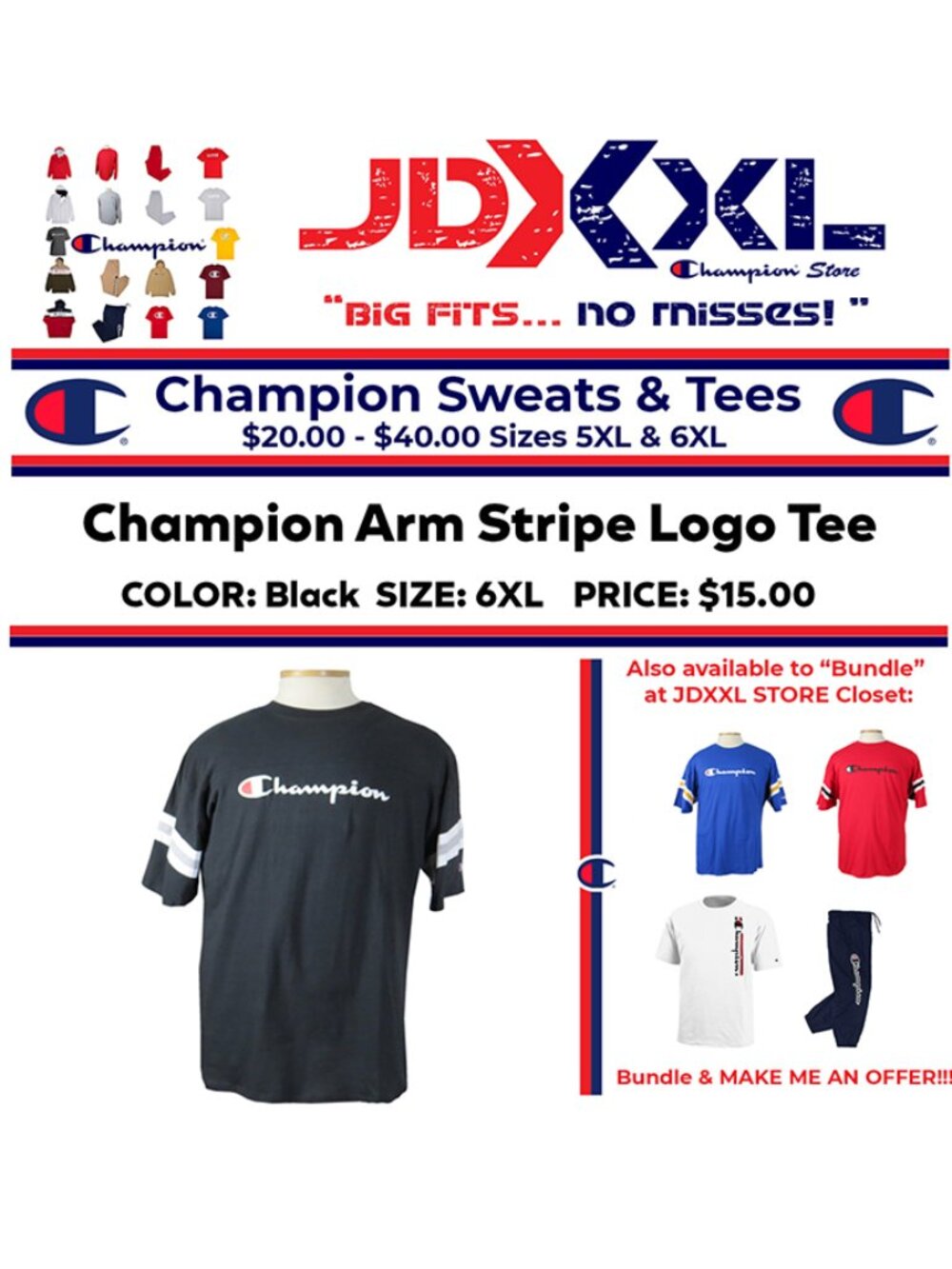 Big & Tall Champion Graphic T‑Shirt 6XL